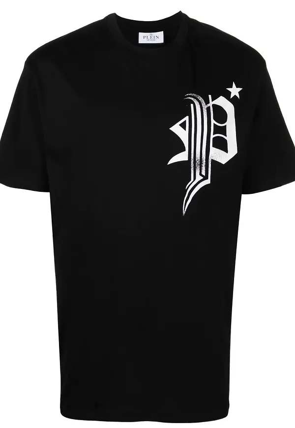 Philipp Plein t-shirt med dödskalle - Svart