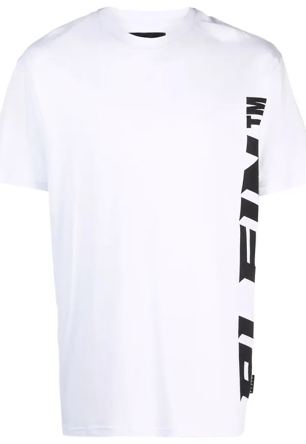 Philipp Plein t-shirt med dödskalle - Vit