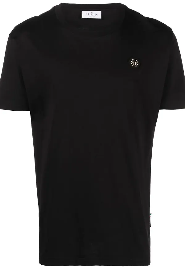 Philipp Plein t-shirt med dödskalletryck - Svart