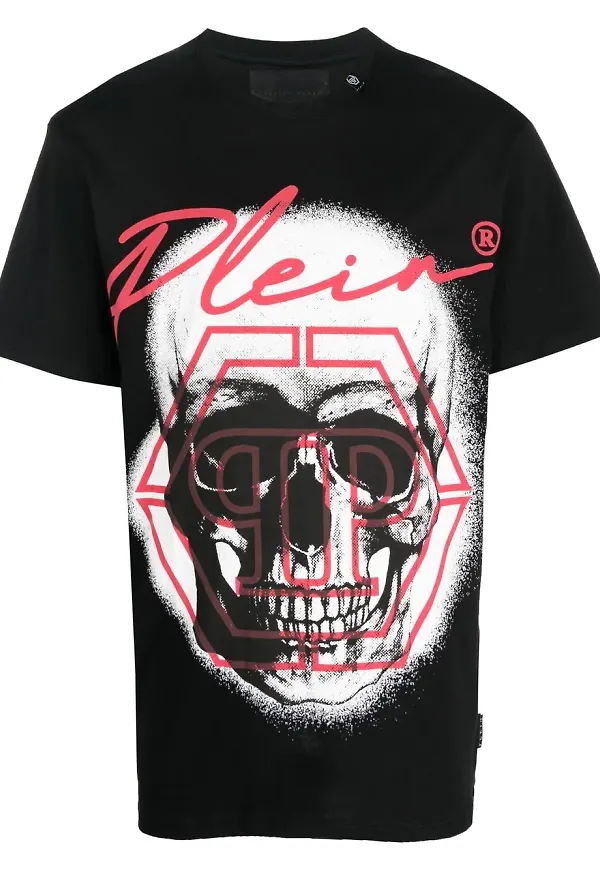 Philipp Plein t-shirt med grafiskt tryck - Svart