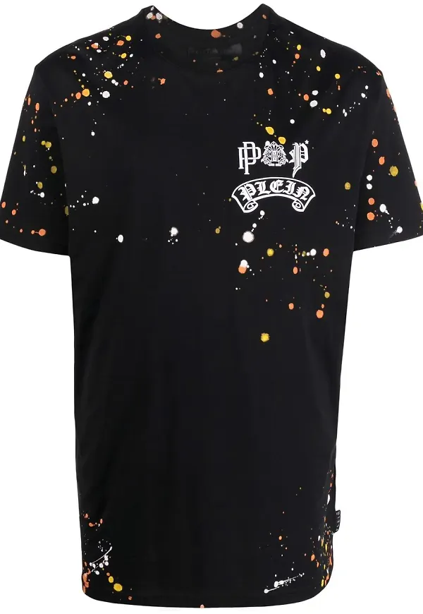Philipp Plein t-shirt med grafiskt tryck - Svart