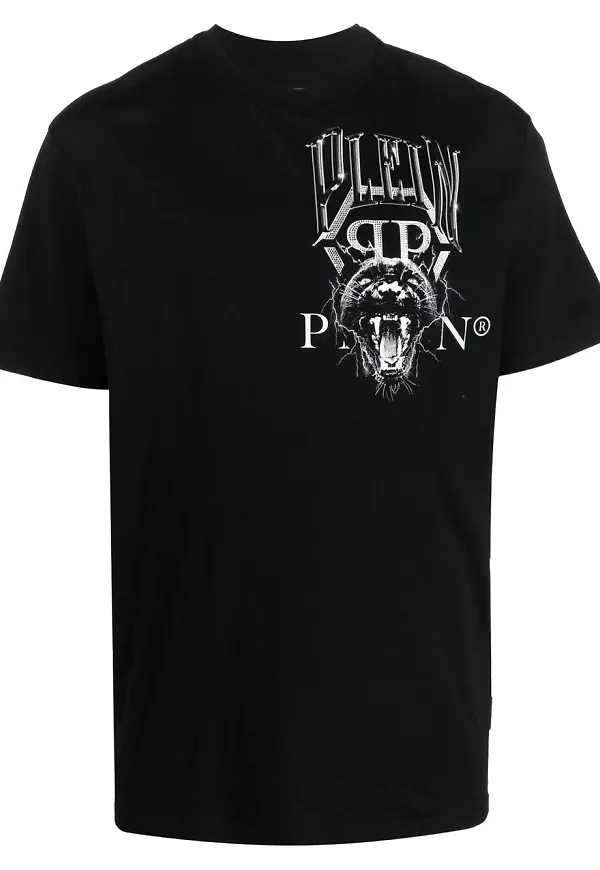 Philipp Plein t-shirt med grafiskt tryck - Svart