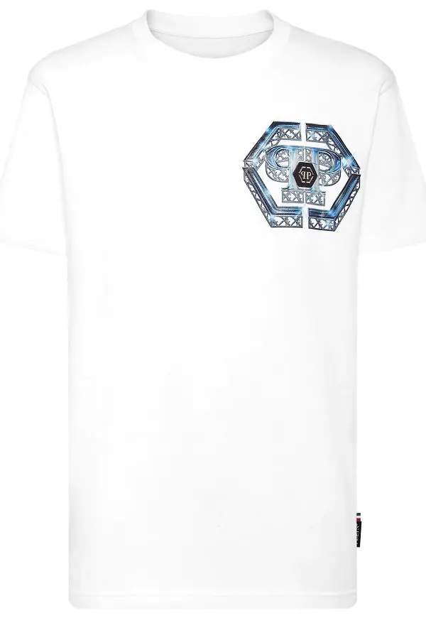 Philipp Plein t-shirt med grafiskt tryck - Vit
