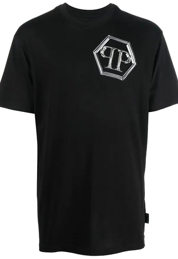 Philipp Plein t-shirt med logotyp - Svart