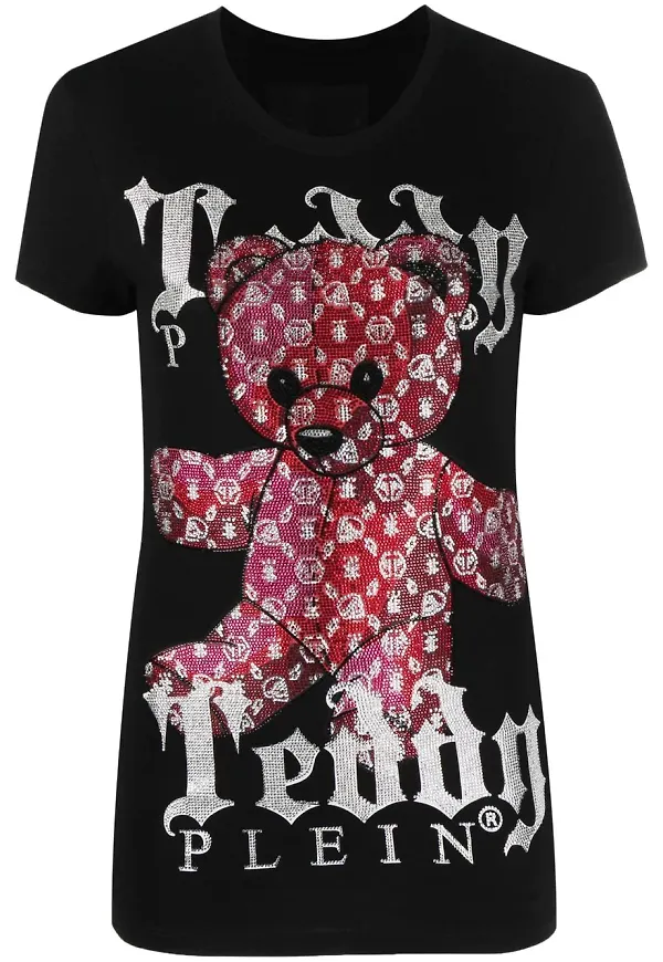 Philipp Plein t-shirt med monogram - Svart