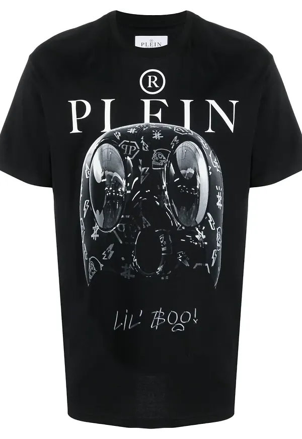 Philipp Plein t-shirt med monstertryck - Svart