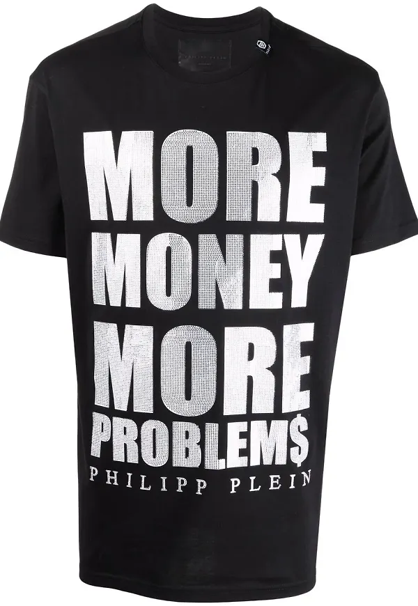 Philipp Plein t-shirt med slogan - Svart