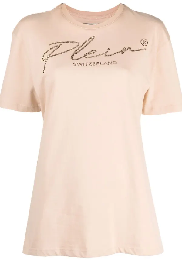 Philipp Plein t-shirt med strass - Neutral