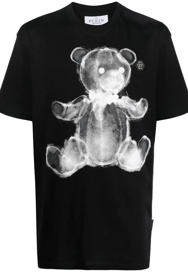 Philipp Plein t-shirt med tryck - Svart