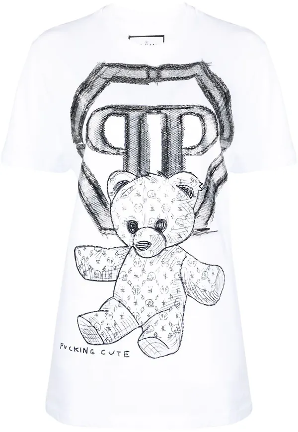 Philipp Plein Teddy Bear t-shirt - Vit