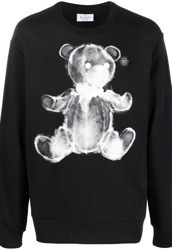 Philipp Plein Teddy Bear tröja - Svart
