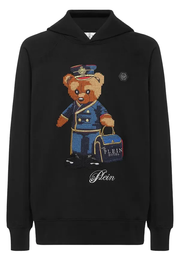 Philipp Plein Teddy Doorman hoodie - Svart