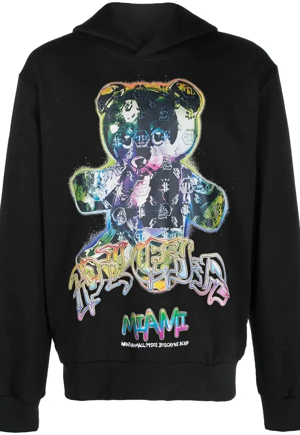 Philipp Plein Teddy Glass hoodie - Svart