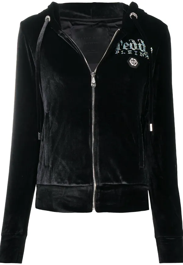 Philipp Plein Teddy träningsjacka - Svart