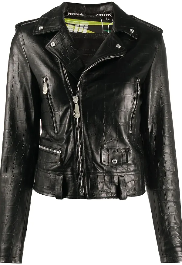 Philipp Plein The Perfecto bikerjacka - Svart