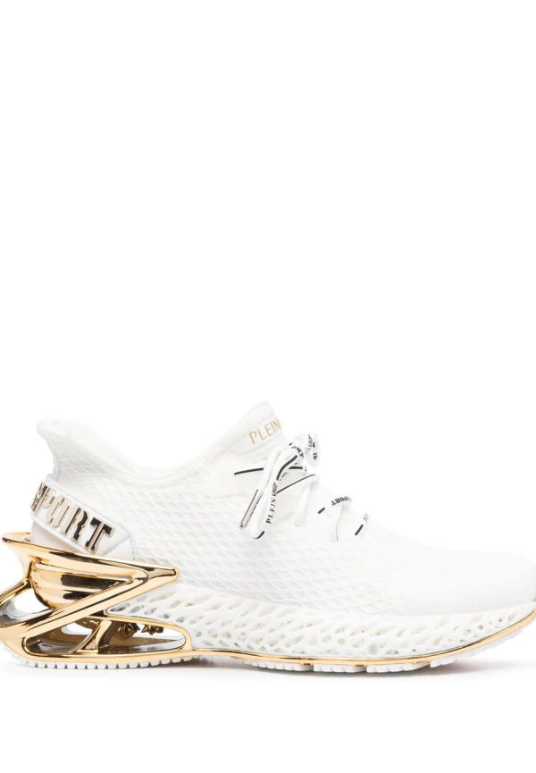 Philipp Plein Thunder Force låga sneakers - Vit