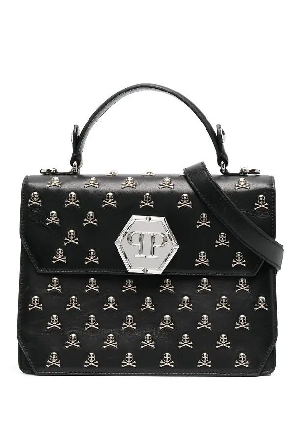 Philipp Plein totebag med dödskalle - Svart