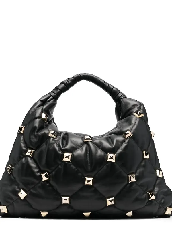 Philipp Plein totebag med pyramidnitar - Svart