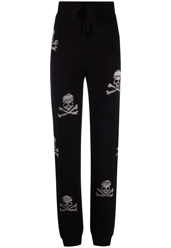 Philipp Plein trackpants med dödskalle - Svart