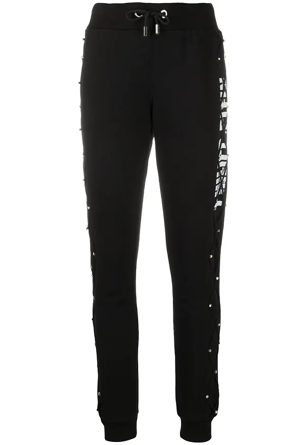 Philipp Plein trackpants med logotyp - Svart