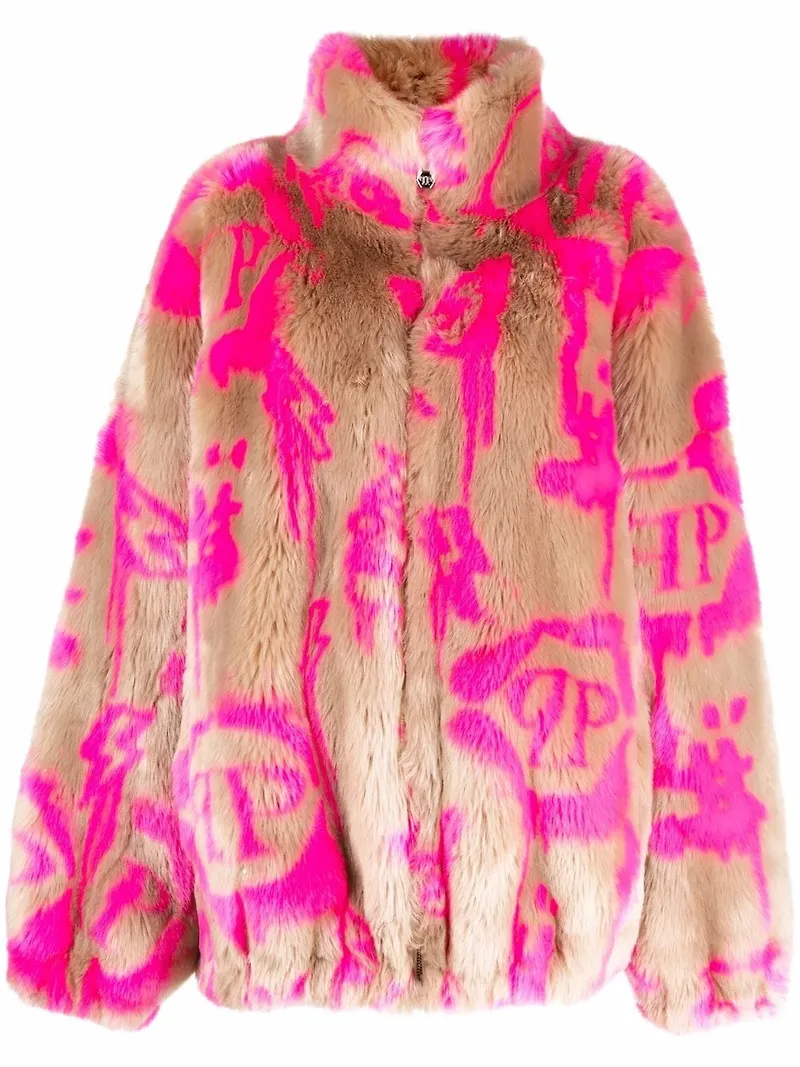 Philipp Plein träningsjacka med monogram - Rosa