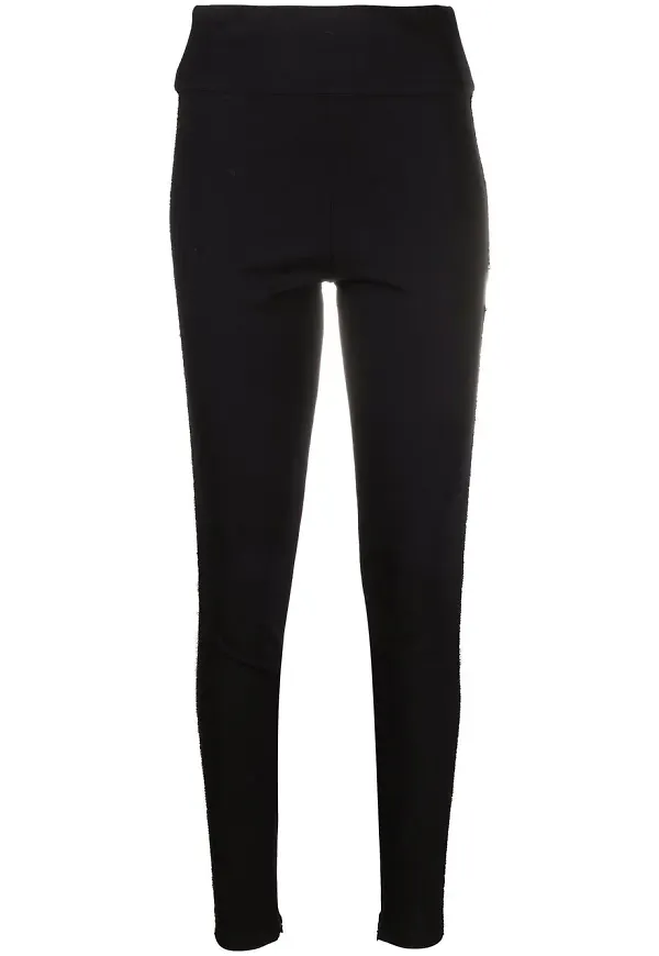 Philipp Plein träningsleggings med logotypplakett - Svart