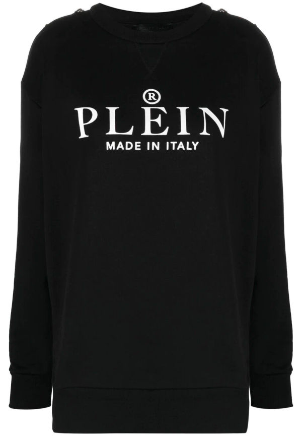 Philipp Plein tröja med logotyp - Svart