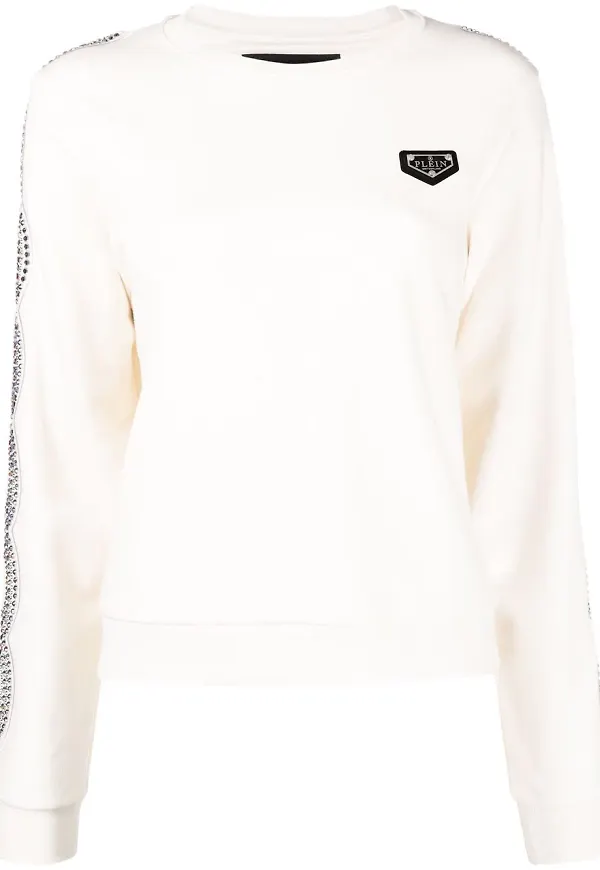 Philipp Plein tröja med strass - Neutral