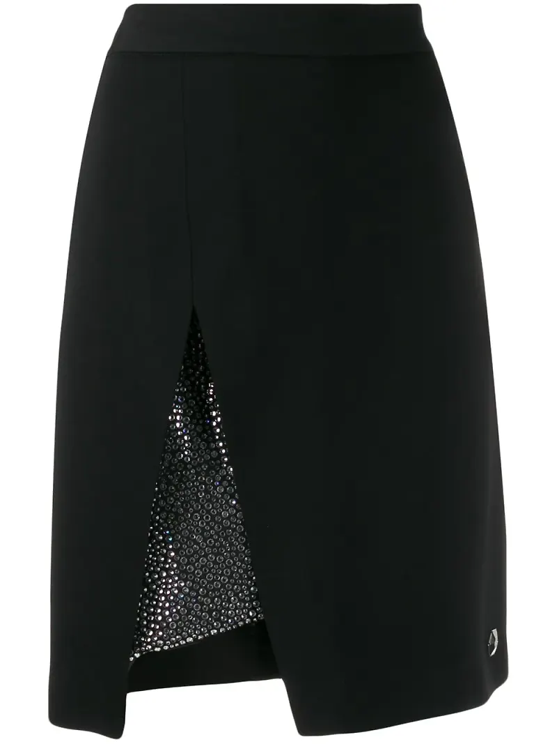 Philipp Plein utsmyckad minikjol - Svart