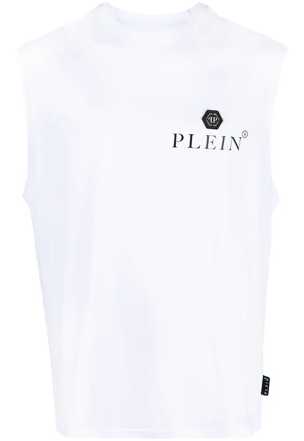 Philipp Plein ärmlöst linne - Vit