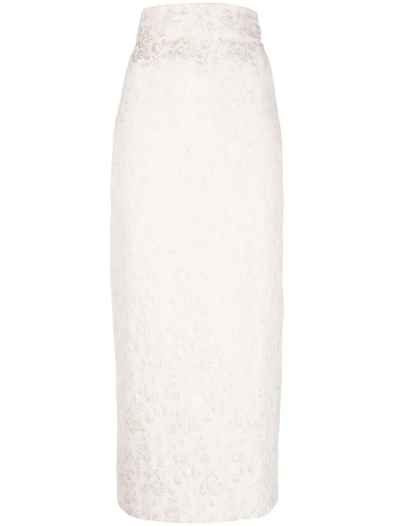 Philosophy Di Lorenzo Serafini pennkjol i jacquard - Rosa