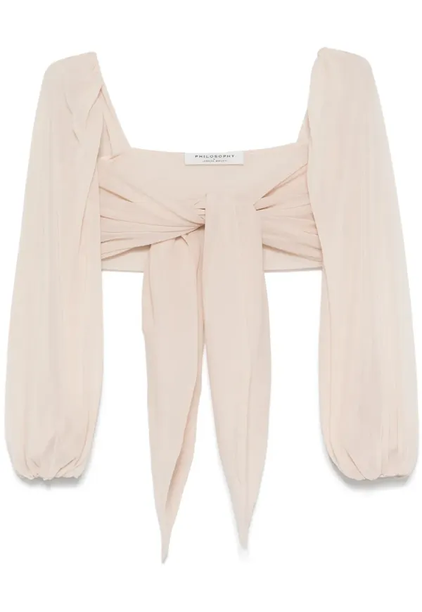 Philosophy Di Lorenzo Serafini topp med draperad detalj - Neutral