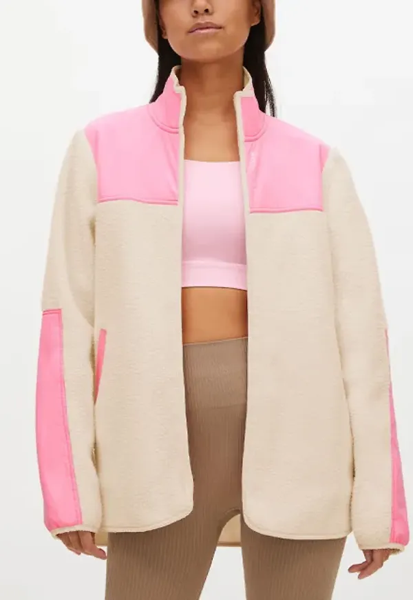 Phoebe Blocked Pile Jacket