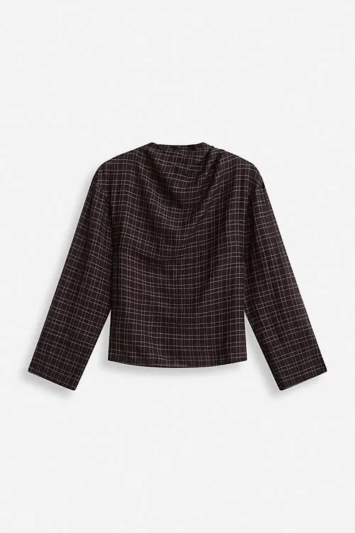 Phoebe check blouse