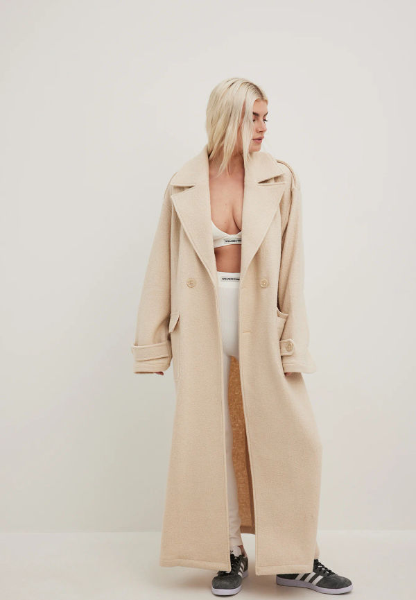 Picked by Hanna Schönberg Oversize kappa - Beige