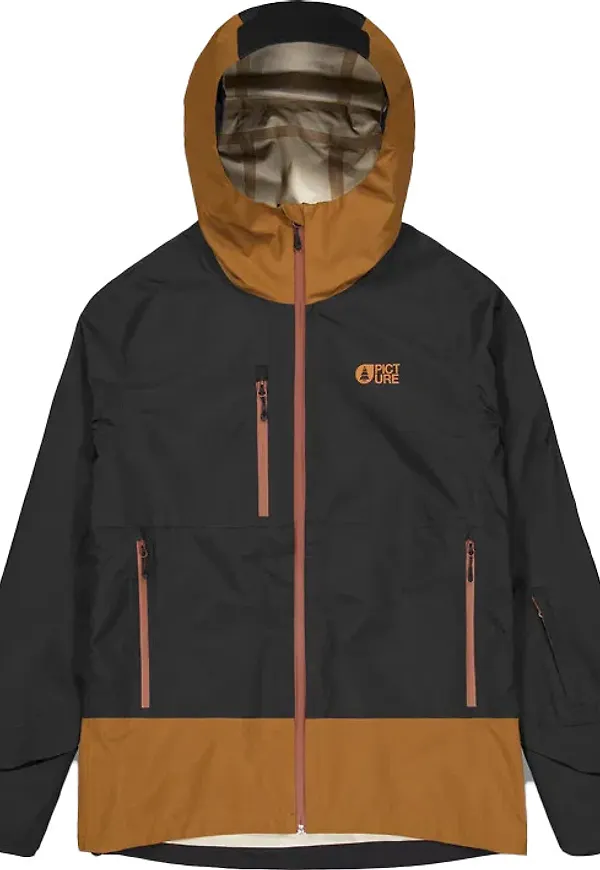 Picture Organic Clothing Men's Broader 3L Jacket Black Chocolate