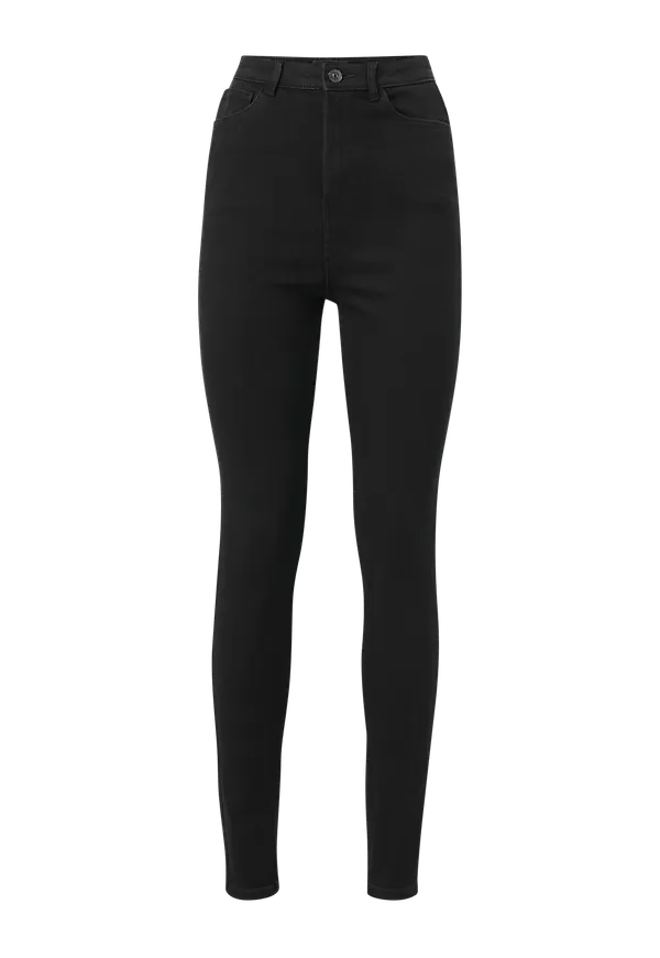 pieces - Jeans pcHighfive Flex Ultra High - Svart