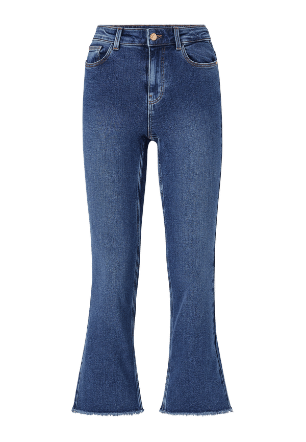 pieces - Jeans pcKamelia Kick Flare MW - Blå