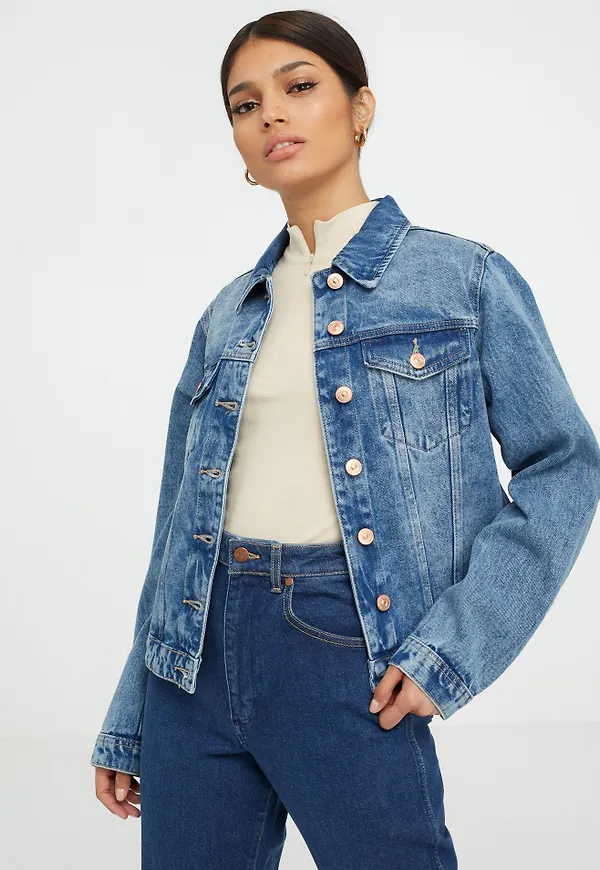 Pieces - Jeansjackor - Pclou L/S Denim Jacket LB133-Vi/Noo - Jackor - denim jackets