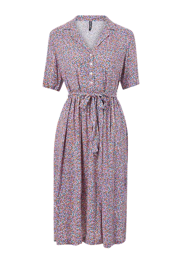 pieces - Klänning pcTimberly SS Midi Dress - Blå