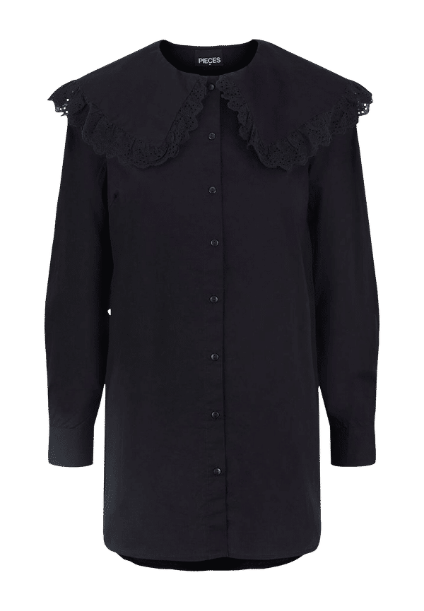 pieces - Långskjorta pcBibi LS Shirt - Svart - 34