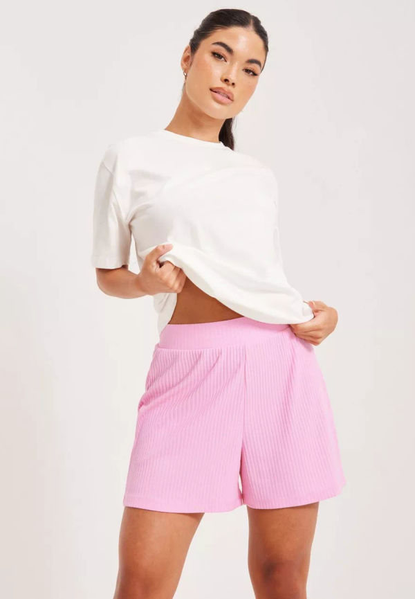 Pieces - Mjukisshorts - Prism Pink - Pcmibbi Hw Shorts D2D - Shorts