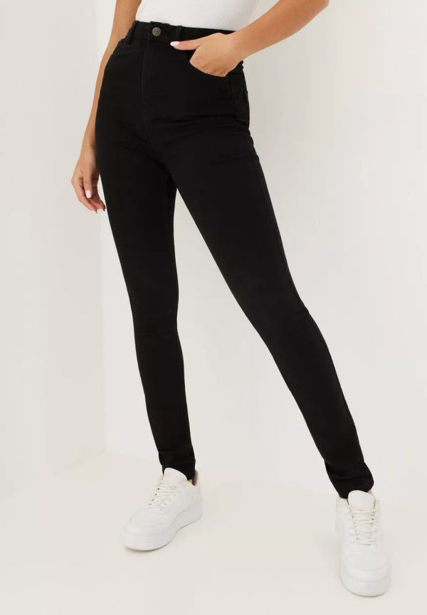Pieces - Skinny jeans - Black - Pchighfive Flex Ultra High Blc Noos - Jeans