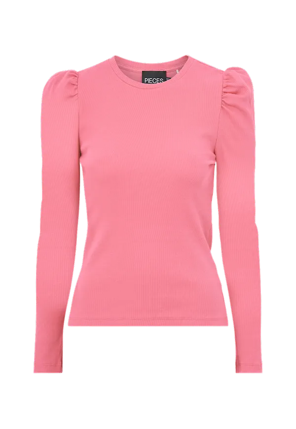 pieces - Topp pcAnna LS Top - Rosa