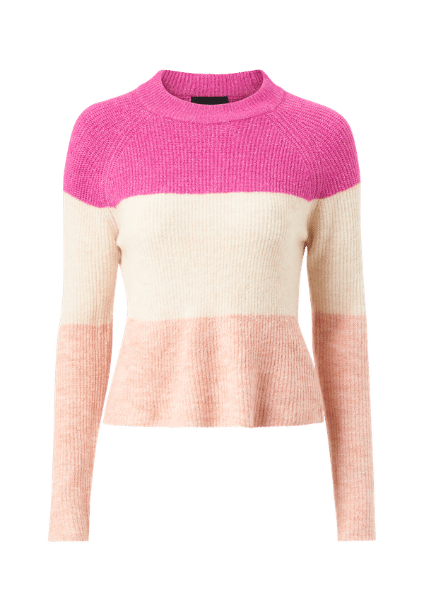 pieces - Tröja pcEllen LS Colour Block Knit - Lila