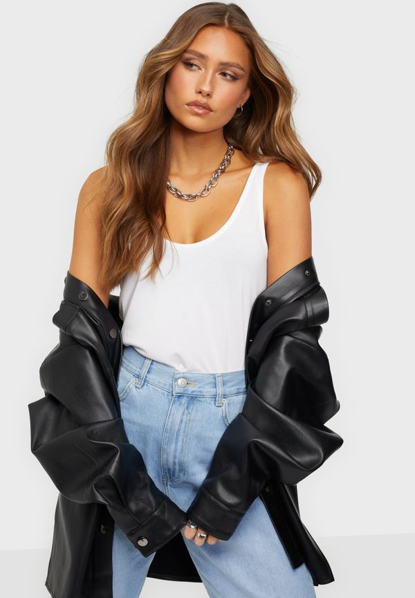 Pieces - Tröjor - Bright White - Pckamala Tank Top Noos Bc - Tröjor
