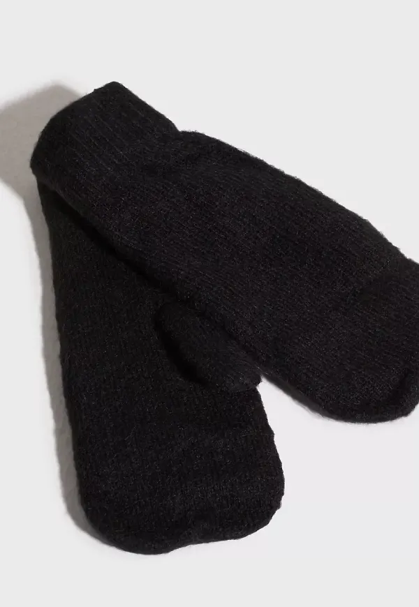 Pieces - Tumvantar - Black - Pccindy Wool Mittens Noos - Handskar & Vantar