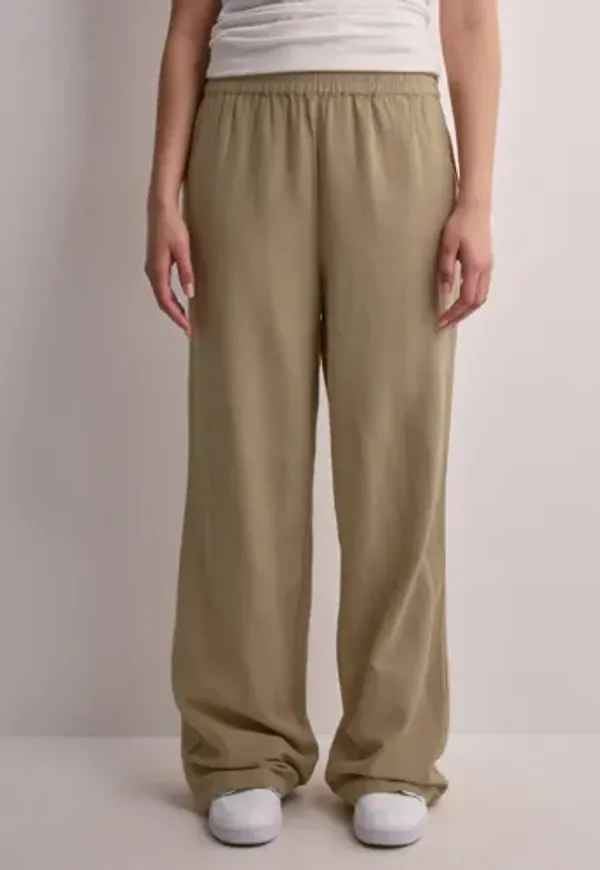 Pieces - Beige - Pcmilano Hw Wide Pant