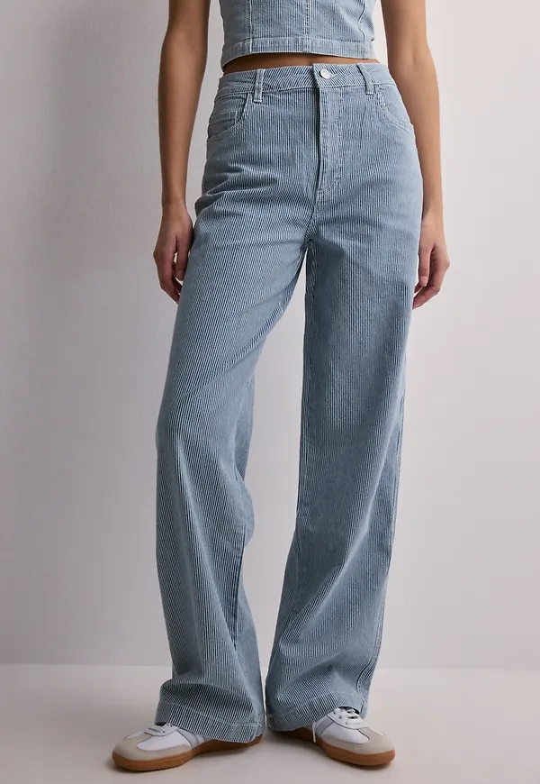 Pieces - Blå - Pcbillo Hw Wide Jeans Bc