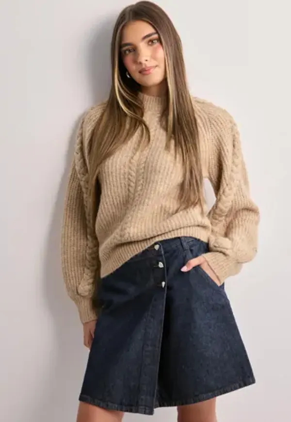 Pieces - Blå - Pcnevin Hw Mini Skirt